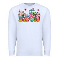 White summer coffee cups Premium Sweatshirt - Jasminsmagicworld