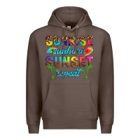 Coffee sunrise sunburn sunset repeat Premium Hoodie - Artiststas