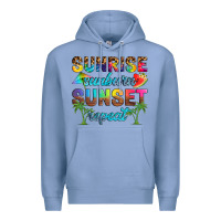 Colony Blue sunrise sunburn sunset repeat Premium Hoodie - Artiststas