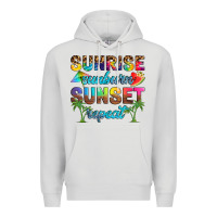 Dove Grey sunrise sunburn sunset repeat Premium Hoodie - Artiststas