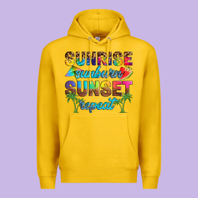 Sunrise Sunburn Sunset Repeat Premium Hoodie Designed By Artiststas