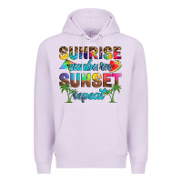 Lilac sunrise sunburn sunset repeat Premium Hoodie - Artiststas