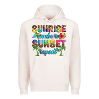 Pale Pink sunrise sunburn sunset repeat Premium Hoodie - Artiststas