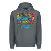 Rock sunrise sunburn sunset repeat Premium Hoodie - Artiststas