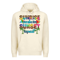 Sandshell sunrise sunburn sunset repeat Premium Hoodie - Artiststas