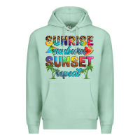 Seafoam sunrise sunburn sunset repeat Premium Hoodie - Artiststas