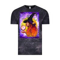 Cloud Black witch with crystal ball air freshener Vintage Tee - BundleAndBundleShop