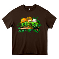 Chocolate Brown St. Patrick's Day Baseball Heavy Core Tee - HowdyJamesFarm