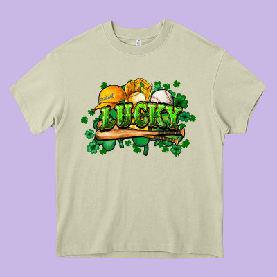 St. Patrick's Day Baseball Heavy Core Tee Designed By Howdyjamesfarm
