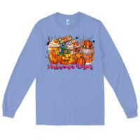 Colony Blue Thanks A Latte Autumn Vibes Long Sleeve Tee - CowhideDigitalArt