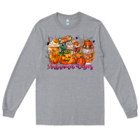 Heather Grey Thanks A Latte Autumn Vibes Long Sleeve Tee - CowhideDigitalArt