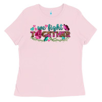 Bubblegum Pink We Fight Together Ladies Tee - BundleAndBundleShop