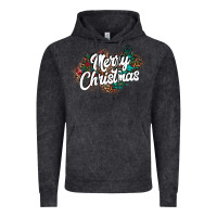 Vintage Black Merry Christmas Vintage Hoodie - CowhideDigitalArt