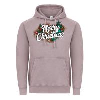 Vintage Zinc Merry Christmas Vintage Hoodie - CowhideDigitalArt