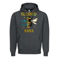 Smoke Blessed To Bee Nana Zipper Hoodie - JahusDesignShop