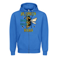 True Royal Blessed To Bee Nana Zipper Hoodie - JahusDesignShop