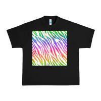 Black watercolor rainbow zebra seamless pattern Urban Heavy Tee - BundleAndBundleShop