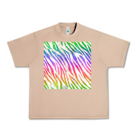 Burro watercolor rainbow zebra seamless pattern Urban Heavy Tee - BundleAndBundleShop