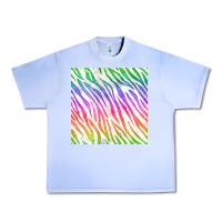 Grape Ice watercolor rainbow zebra seamless pattern Urban Heavy Tee - BundleAndBundleShop
