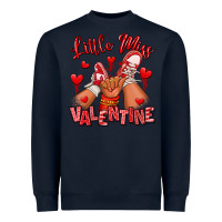 Navy little miss valentine afro kid sneakers Heavyweight Sweatshirt - RanaPortraitStore