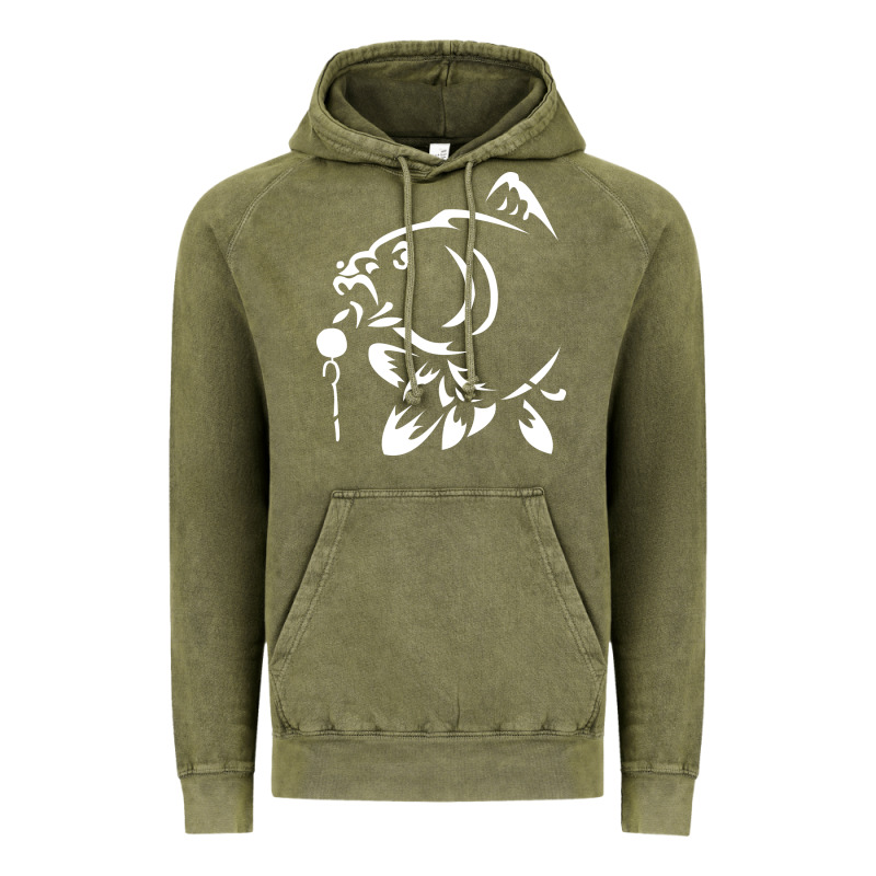 Carp Fishing Vintage Hoodie by artisFamous | Teevron