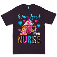 Plum One Loved Nurse Valentines Day Frappe Coffee Premium Tee - FaDigitalArtStudio