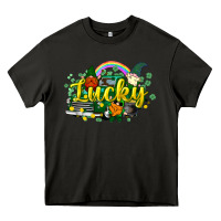 Asphalt lucky gnomes truck St. Patrick's Heavy Core Tee - HowdyJamesFarm