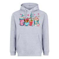 Heather Grey easter longhaired cow coffee cups Heavyweight Hoodie - Jasminsmagicworld