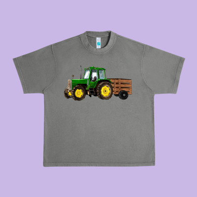 Farm Tractor Urban Heavy Tee Designed By Ranaportraitstore