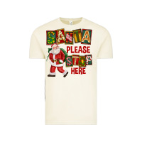 Vintage Arctic Santa Please Stop Here Vintage Tee - FaDigitalArtStudio