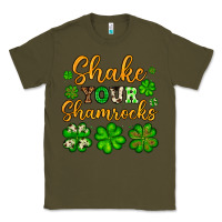 Army Green St. Patrick's Shake your shamrocks Classic Tee - OliviaCreatesArt