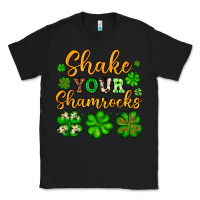 Black St. Patrick's Shake your shamrocks Classic Tee - OliviaCreatesArt