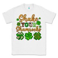 White St. Patrick's Shake your shamrocks Classic Tee - OliviaCreatesArt