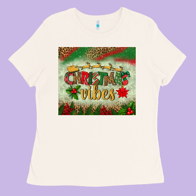 Christmas Vibes Tumbler Ladies Tee Designed By Bundleandbundleshop