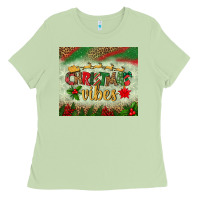 Matcha christmas vibes tumbler Ladies Tee - BundleAndBundleShop