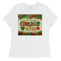 White christmas vibes tumbler Ladies Tee - BundleAndBundleShop