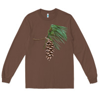 Chestnut white pine cone Long Sleeve Tee - LillyAllenDesigns