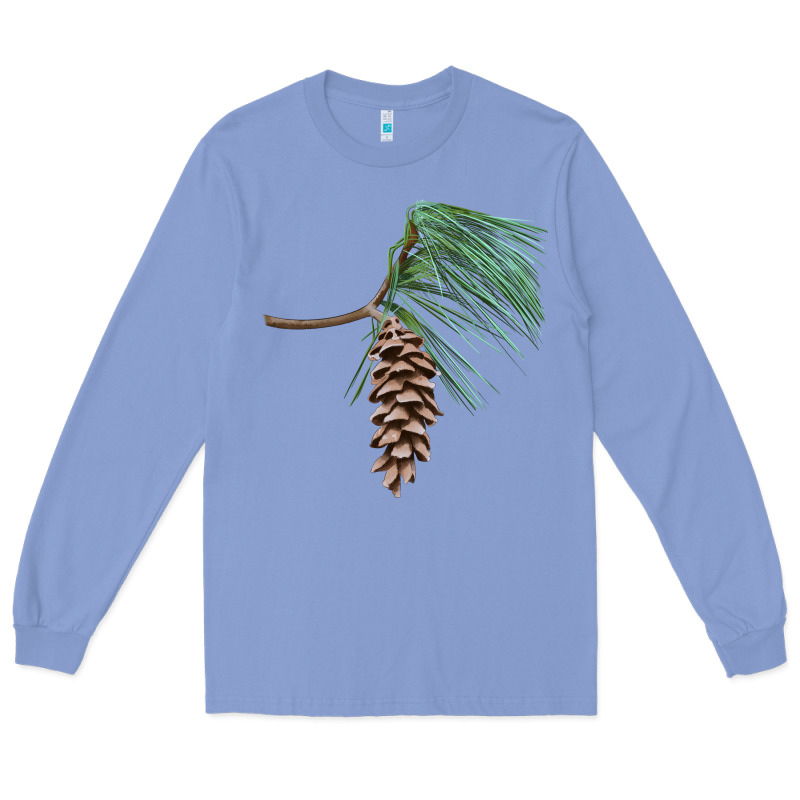 White Pine Cone Long Sleeve Tee by LillyAllenDesigns | Teevron