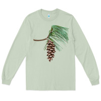 Matcha white pine cone Long Sleeve Tee - LillyAllenDesigns