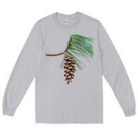 Moon Dust white pine cone Long Sleeve Tee - LillyAllenDesigns