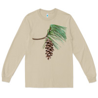 Mushroom white pine cone Long Sleeve Tee - LillyAllenDesigns