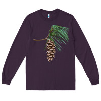 Plum white pine cone Long Sleeve Tee - LillyAllenDesigns