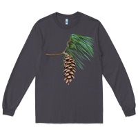 Smoke white pine cone Long Sleeve Tee - LillyAllenDesigns