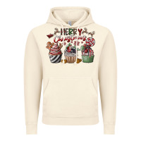 Vintage Artic Merry Christmas Vintage Hoodie - CowhideDigitalArt