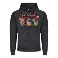 Vintage Black Merry Christmas Vintage Hoodie - CowhideDigitalArt