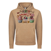 Vintage Coffee Merry Christmas Vintage Hoodie - CowhideDigitalArt