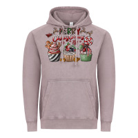 Vintage Zinc Merry Christmas Vintage Hoodie - CowhideDigitalArt