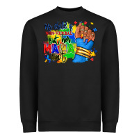 Black my child is non verbal but her mama aint afro hand rana Heavyweight Sweatshirt - RanaPortraitStore