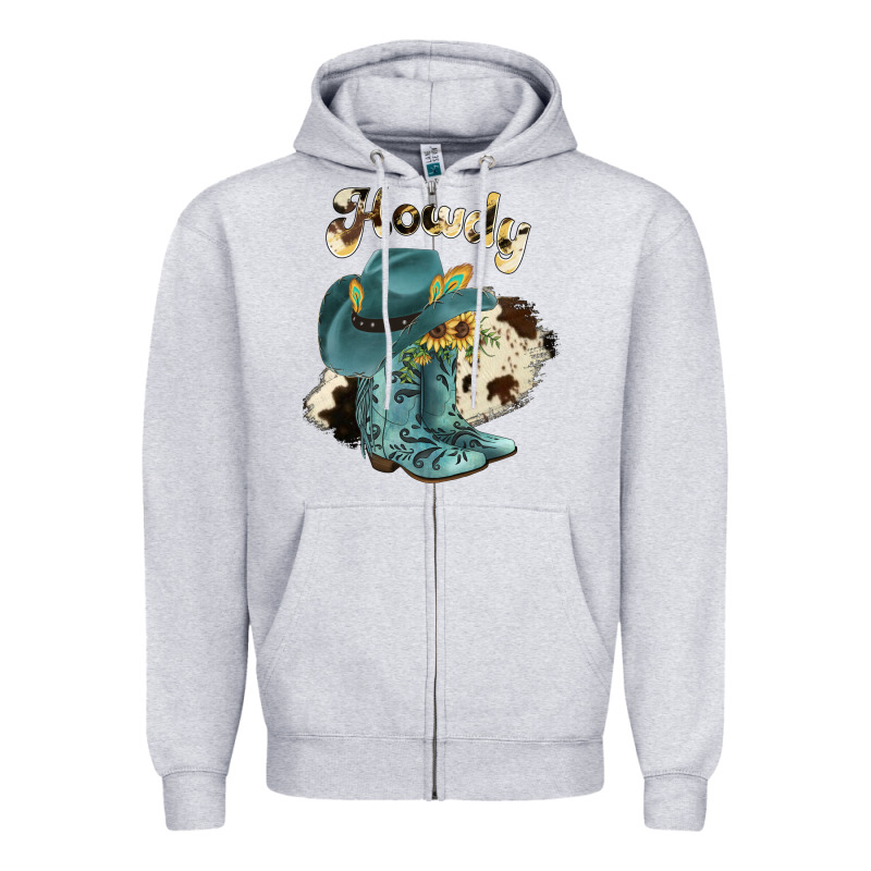 Howdy Zipper Hoodie by JahusDesignShop | Teevron