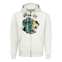 Oatmeal Heather howdy Zipper Hoodie - JahusDesignShop